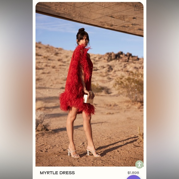 CULT GAIA Myrtle Dress In Rouge